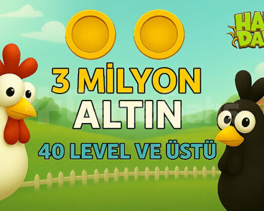 +40 Level 3 Milyon Altın ANINDA TESLİMAT