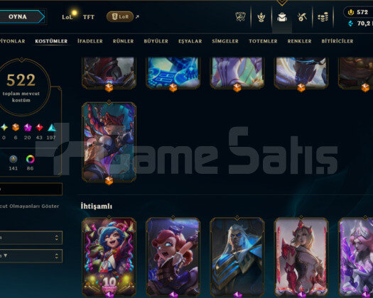 382 LEVEL / 522 SKIN / 20 İHTİŞAMLI /+MAIL /FIRSAT