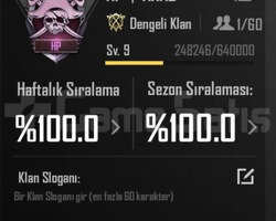 9 SV İSİM AKTİF KLAN SERİ TESLİMAT NOKTASI
