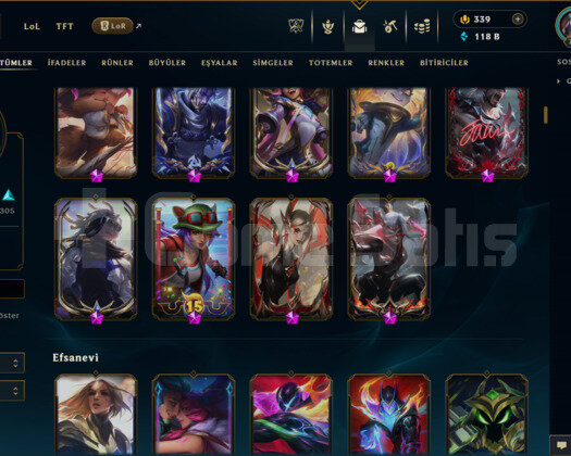 EUW / 771 LEVEL / 640 SKİN / FUL HERO +MAİL