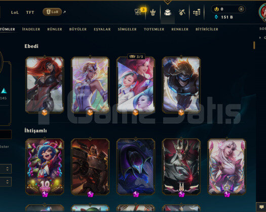TR | 304 KOSTÜM 151K+ ÖZ 642 LVL DOLU MAİL HESAP