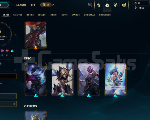 EUW Unranked | 6 Kostüm - 49 Hero | LoL Hesap