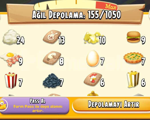 45 Level Hayday Hesap