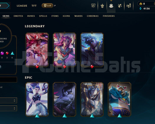 EUW Unranked | 7 Kostüm - 35 Hero | Dereceli Hazır
