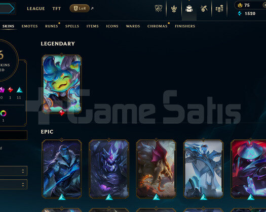 EUW Unranked | 16 Kostüm - 43 Hero | LoL Hesap