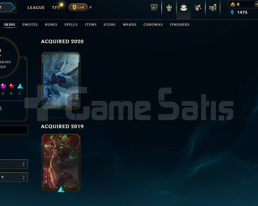 TR Unranked | 2 Kostüm - 24 Hero | LoL Hesap