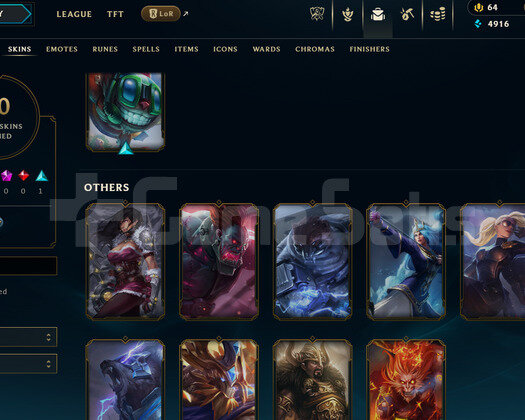 TR Unranked | 10 Kostüm - 44 Hero | LoL Hesap