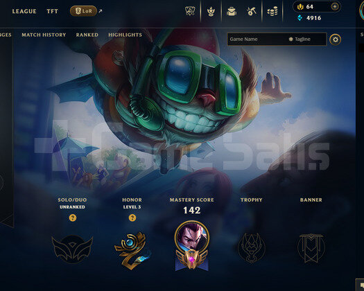 TR Unranked | 10 Kostüm - 44 Hero | LoL Hesap