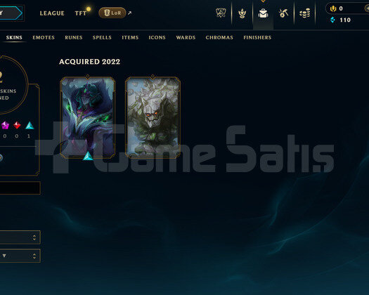 TR Unranked | 2 Kostüm - 35 Hero | LoL Hesap