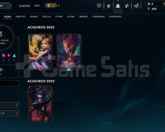 EUW Unranked | 3 Kostüm - 47 Hero | LoL Hesap