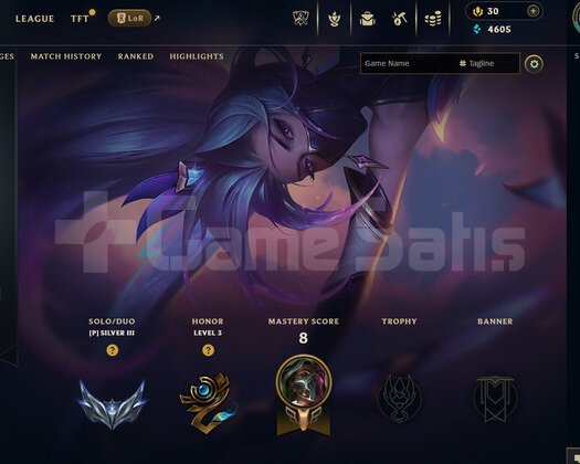 EUW Silver 3 | 4 Kostüm - 25 Hero | LoL Hesap