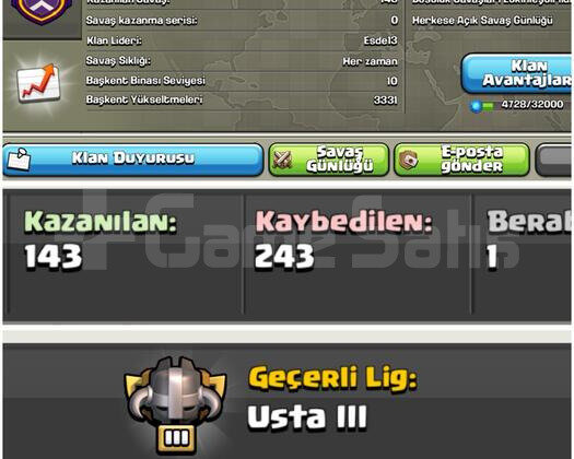 25 LEVELBOZ KURT HARİKA İSİMLİ KLAN