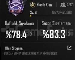 8 SV İSİM AKTİF KLAN SERİ TESLİMAT NOKTASI