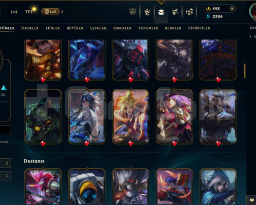 TR / 535 LEVEL / 122 SKİN / FUL HERO +MAİL