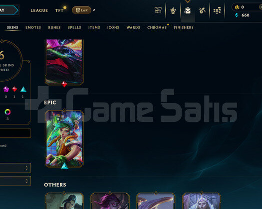 EUW Unranked | 6 Kostüm - 38 Hero | LoL Hesap