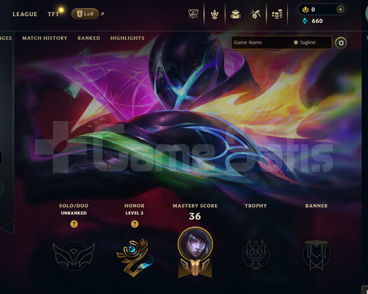 EUW Unranked | 6 Kostüm - 38 Hero | LoL Hesap