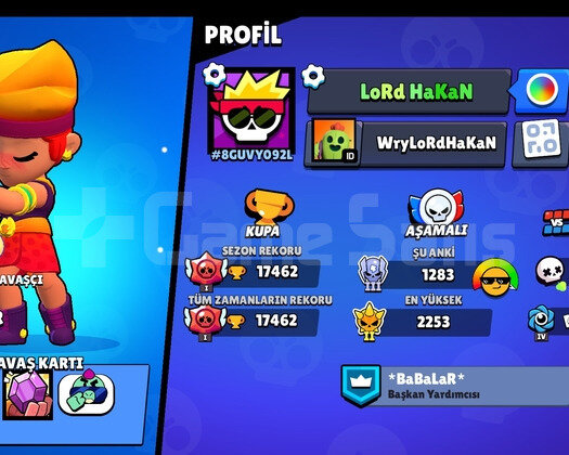 689 ELMASLI 17 K KUPALI BRAWL STARS HESABI