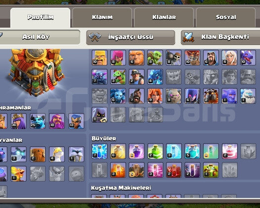Uyguna clash of clans hesabı