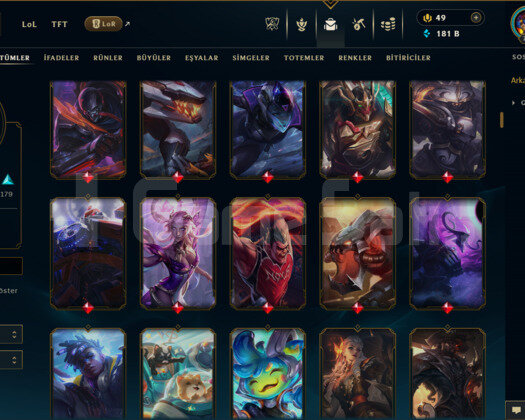 EUW / 715 LEVEL / 354 SKİN / FUL HERO +MAİL