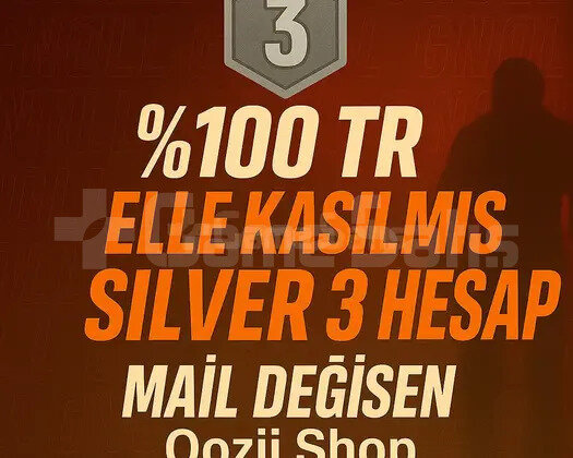 TR + SİLVER 3 + MAİL DEĞİŞEN +DÜŞÜK MMR !