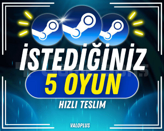 İSTEDİĞİNİZ 5 OYUN + GARANTİ + DESTEK