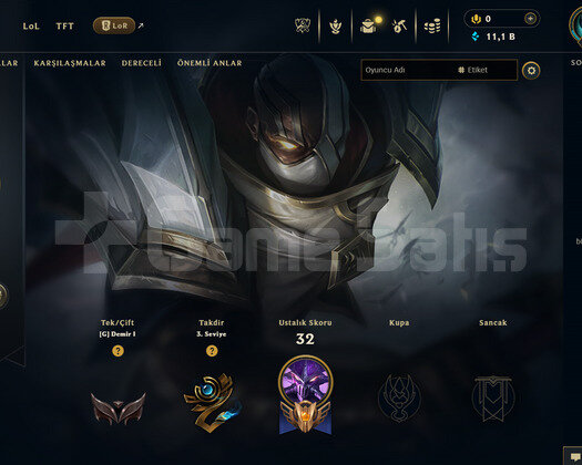 EUW Demir 1 | 2 Kostüm - 40 Hero | Ranked Ready