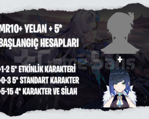 EU | MR10+ Yelan + 5* - Başlangıç Hesapları