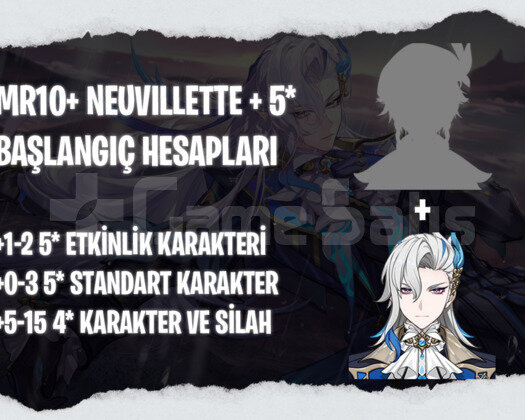 EU | MR10+ Neuvillette + 5* - Başlangıç Hesapları
