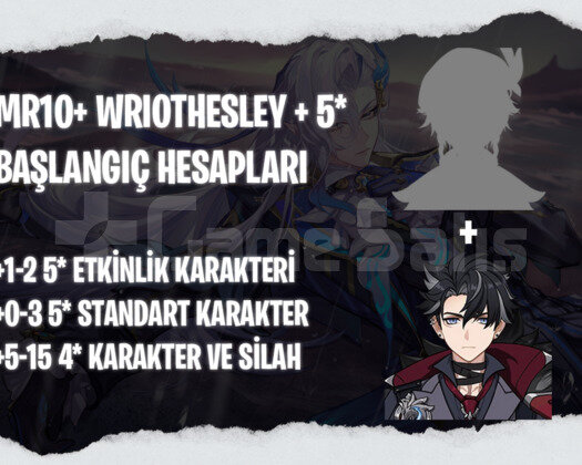 EU | MR10+ Wriothesley + 5* - Başlangıç Hesapları