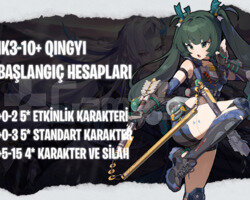 EU | IK3+ Qingyi - Başlangıç Hesapları