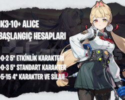 EU | IK3+ Alice - Başlangıç Hesapları