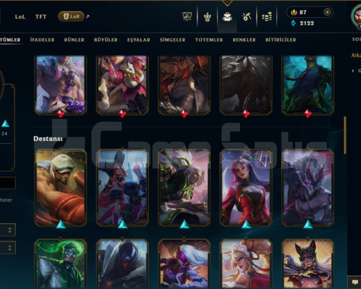 TR / 183LEVEL / 59 SKİN / 171 HERO +MAİL