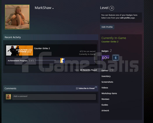 6 YILLIK STEAM 472 SAAT FRESH CS2 PRIME FACEİT