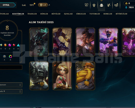 GOLD 2 +38LP - 12LP 67WR 8 Skin Ucuz hesap