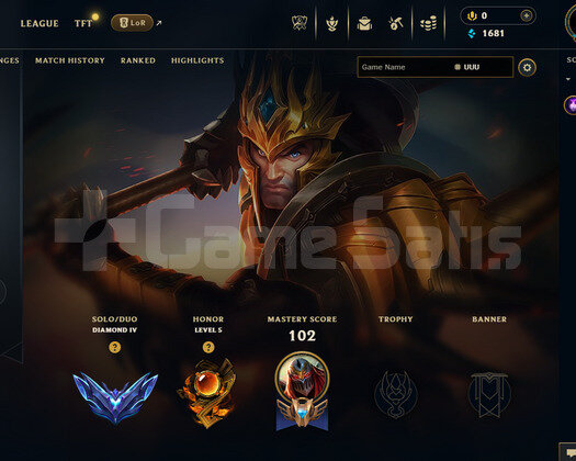 EUW DİAMOND YÜKSEK MMR TEMİZ HESAP