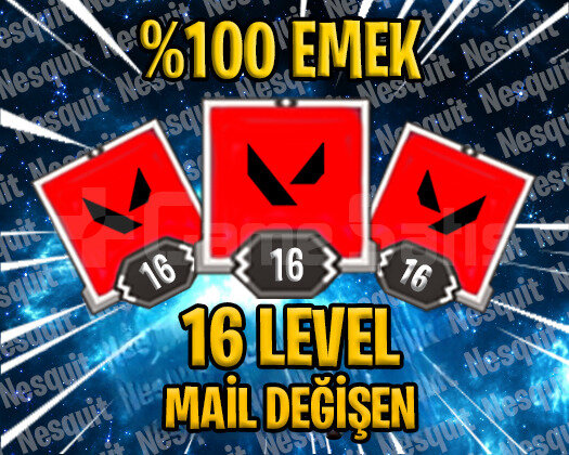 TR - 16 LEVEL - MAİL DEĞİŞEN - HESAPLAR!