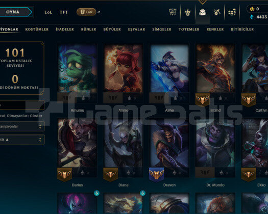 LEAGUE OF LEGENS TR ZÜMRÜT FIRSAT SATILIK HESAP