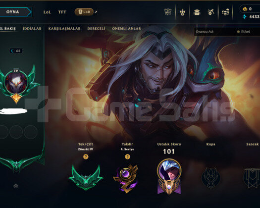 LEAGUE OF LEGENS TR ZÜMRÜT FIRSAT SATILIK HESAP