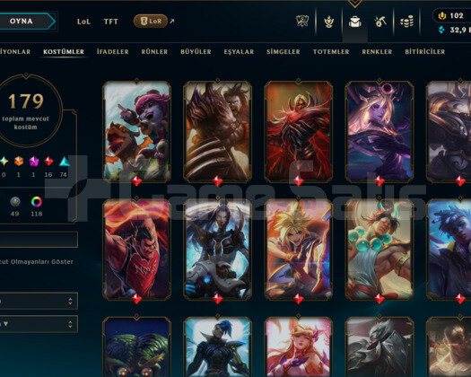 LEAGUE OF LEGENS EUW 10 YILLIK SATILIK MAİN HESAP