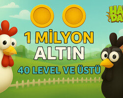 +40 Level 1 Milyon Altın ANINDA TESLİMAT