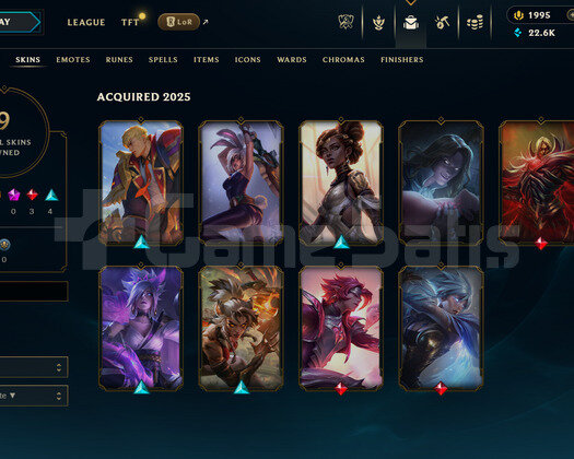TR Gold 2 | 1995 Rp - 9 Kostüm | LoL Hesap
