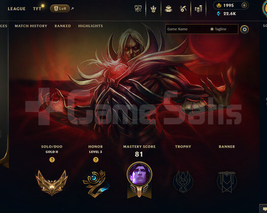 TR Gold 2 | 1995 Rp - 9 Kostüm | LoL Hesap