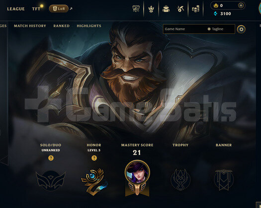 EUW Unranked | 3 Kostüm - 32 Hero | LoL Hesap