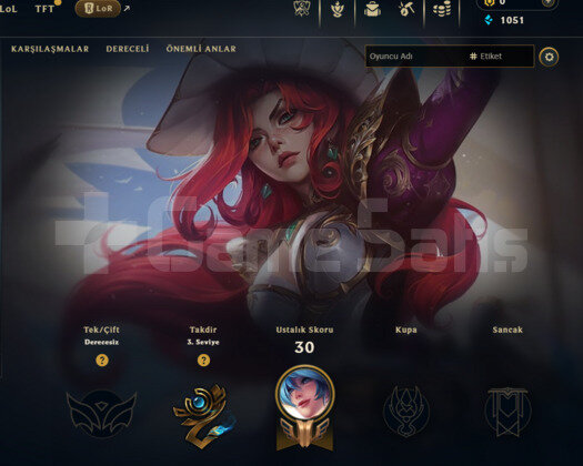 GEÇEN SEZON PLAT / DERECELİ HAZIR / UNRANKED