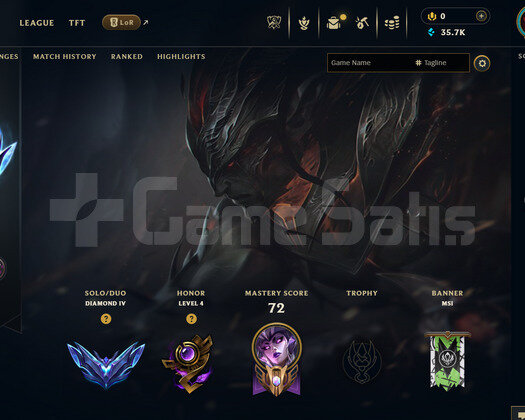 TR Elmas 4 | 5 Kostüm - 35K Mö | LoL Hesap