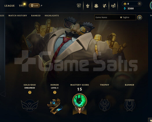 EUNE Unranked | 1 Kostüm - 23 Hero | LoL Hesap