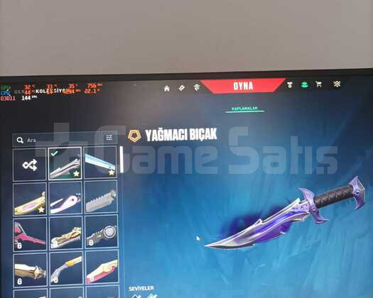 VALORANT ONİ VANDAL YAGMACI BIÇAK ASİL PHANTOM