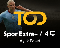 TOD TV Aylık Spor Extra+ Paketi 4 Ekran