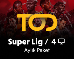 TOD TV Aylık Süper Lig Paketi - 4 Ekran