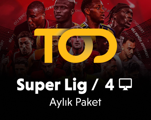 TOD TV Aylık Süper Lig Paketi - 4 Ekran